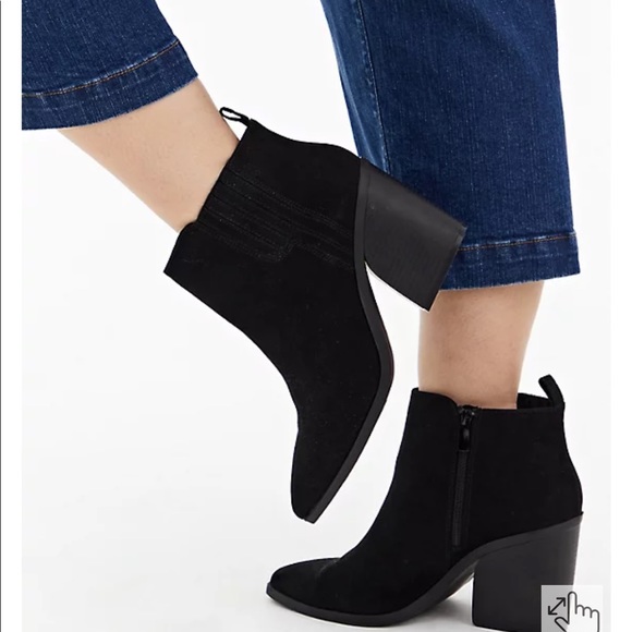 torrid Shoes - Torrid Black Faux Suede Chelsea Heel Bootie Size 10.5WW NWOT